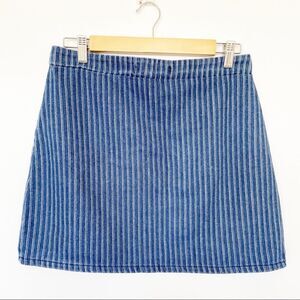 RT Pinstripe Jean A-Line Skirt SIze US8